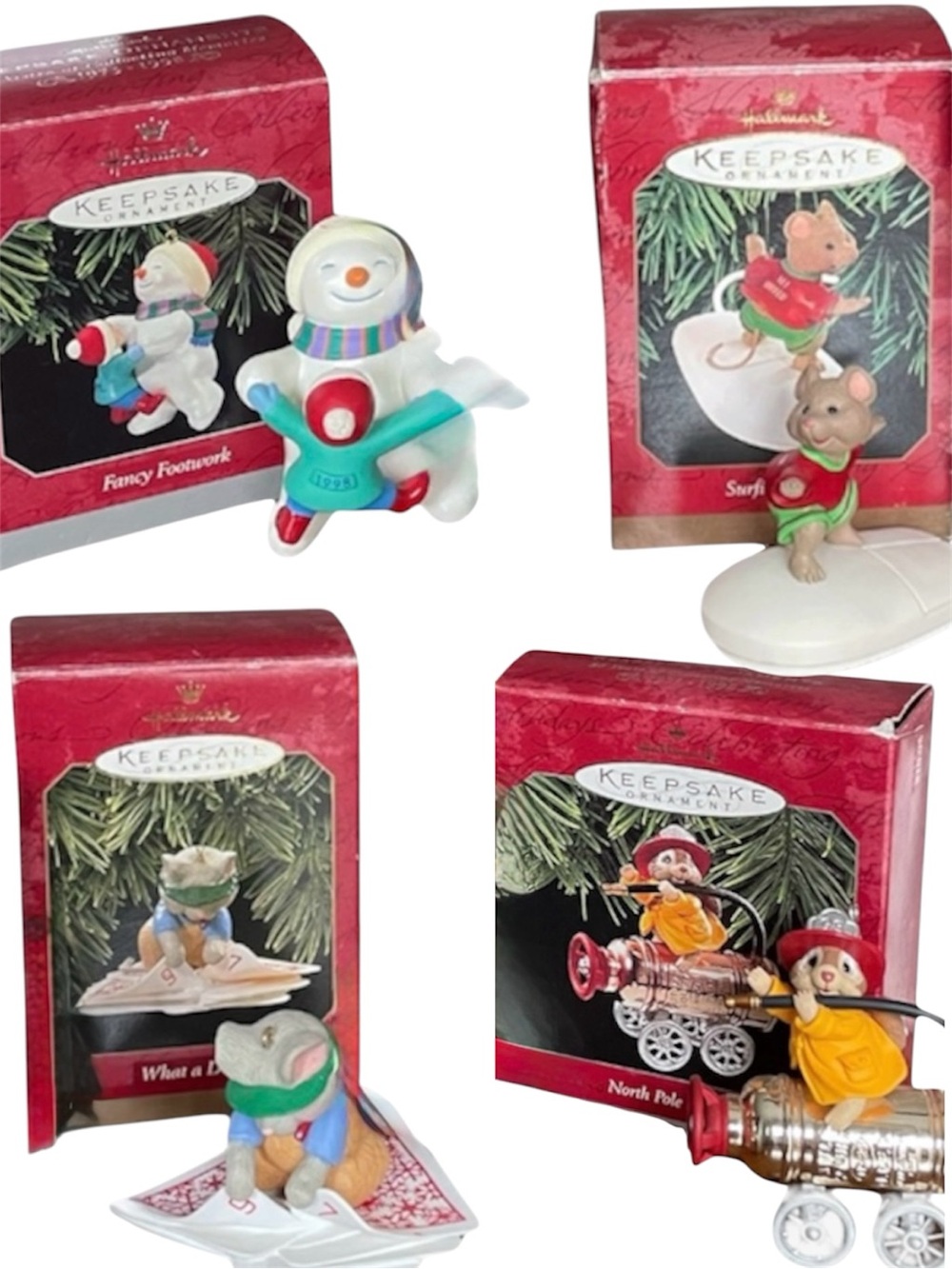 Bundle Vintage 1990s Hallmark Keepsake Ornaments